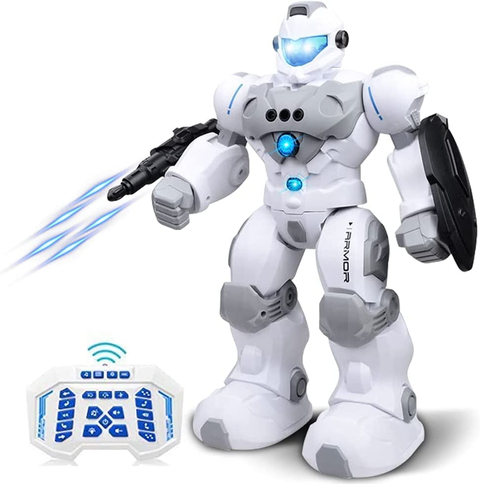 New Intelligent Robot RC Remote Control Smart Action Music Kids Toy Gift Blue UK 