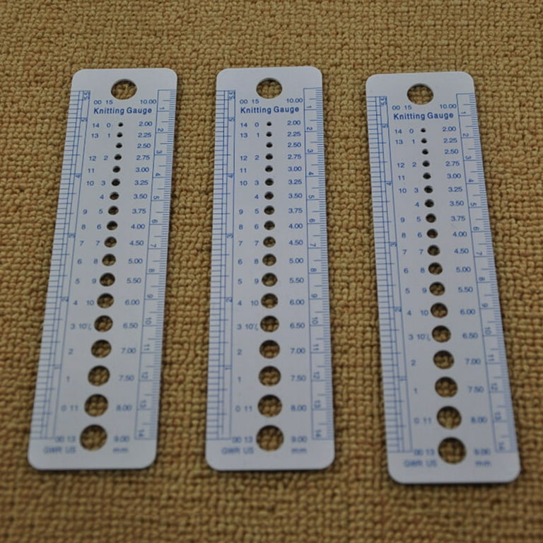 Knitting Needle Measuring Gauge