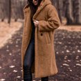 thumbnail image 5 of UJNDER Women's Winter 2025 Long Sleeve Solid Front Open Hooded Cardigan Jacket with Pockets Winter Coats for Women Brown L, 5 of 9