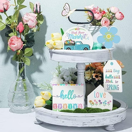 

Tiered Pallet Decor Tiered Serving Tray Countryside Home Decor Tiered Pallet Wooden Countryside Modern Home Decor Items. spring 5