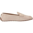 thumbnail image 6 of SAM EDELMAN Womens Beige Padded Logo Tucker Square Toe Slip On Loafers 8, 6 of 6