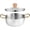 18cm, variant on Korean Ramen Pot, Steel Ramen Cooking Pot for Cooking with Double Handles, Hammered Men Pot, Korean Ramen Cooking Pot for Kitchen,for Cooking Soup/Curry/Pasta/Stew