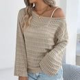 thumbnail image 4 of Riecok Womens Cover Up Long Sleeve Crewneck Hollow out Lightweight Swimsuit Cover Ups Summer Vacation Tops, 4 of 8