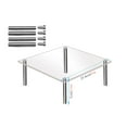 thumbnail image 3 of Birdeem Metal Racks with Shelves, Transparent Acrylic Cake Hand Display Rack, Metal , Table Placement Rack, 3 of 7