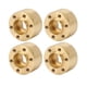 thumbnail image 2 of Adaptador de ampliación hexagonal de rueda a prueba de desgaste, de latón, a prueba de desgaste, para cubo de 1,9 pulgadas y 2,2 pulgadas, 4 Uds., 2 of 8