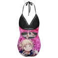 thumbnail image 6 of My Hero Academia Himiko Toga Women's Swimwear Strap One Piece Backless Tummy Control V Neck Swimsuit Summer Beach Vacation Bathing Suit, 6 of 7