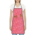 thumbnail image 3 of Gaeub Colorful Sprinkles Donuts Kitchen Cooking Aprons Adjustable Bib Apron Waterdrop and Oil Resistant Kitchen Chef Apron for Women Men, 3 of 7