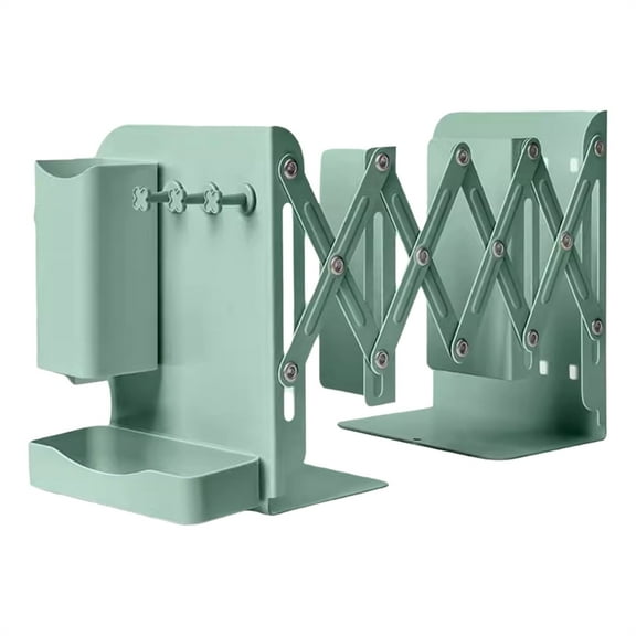 Adjustable Bookends Metal Book Holders Retractable Book Stoppers Book Support Book Storage Rack Desk Organisers
