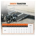 thumbnail image 5 of Portable Wheelchair Ramp 2ft 800lbs Capacity - Folding Aluminum Handicap Ramp for Doorways, Scooters & Wheelchairs - Non-Slip Threshold Ramp for Steps & Curbs, 5 of 7