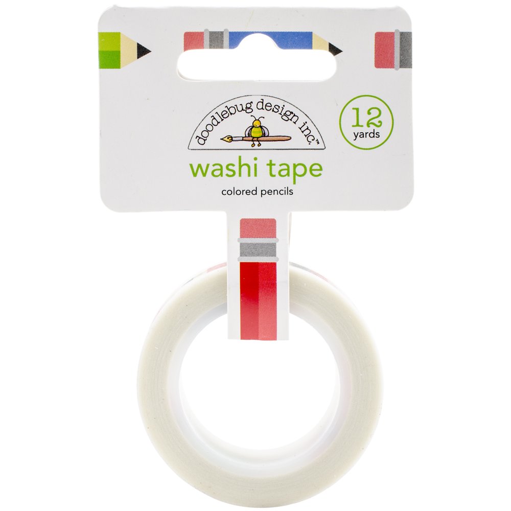 School Washi Tape, 8mm, 12 yds