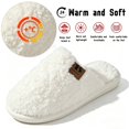 thumbnail image 3 of BERANMEY Cozy Slippers for Women Men Closed Toe Warm Womens Slippers with Fuzzy Lining Plush Soft Cozy House Slippers Shoes Slip-on Non slip Sole Comfortable for Indoor Bedroom Living Room, 3 of 9