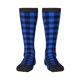 thumbnail image 1 of Balery Buffalo Plaid Blue Black Calcetines novedosos Calcetines deportivos Calcetines hasta la rodilla Calcetines de algodón Calcetines originales y geniales, 1 of 6