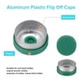 thumbnail image 3 of Flip Off Caps, 200PCS Burr-Free Flip Off Top Caps Seals Flip Off Seals Caps Cover Green, 13mm, 3 of 6