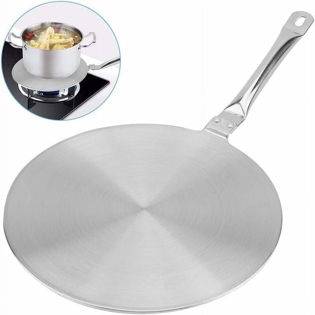 Plaque de Diffusion à Induction en Acier Inoxydable, Conduction Thermique Rapide et Uniforme, Diffuseur Thermique Économe en Énergie pour Cuisinière à Induction, Cuisinière à Gaz et Cuisinière Électrique, Parfait pour Tous