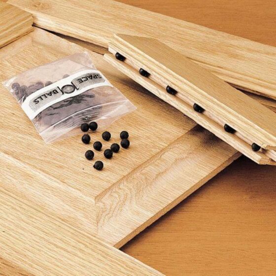 Rok Hardware Pack of 1000 Rubber Space Balls Raised Panel Cabinet Door Spacers for 1/4" Groove