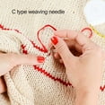 thumbnail image 4 of 48Pcs Curved Needles C Type Weaving Needle Hand Sewing Needles 4 Sizes 2.0/2.5/3/3.5 Inch, 4 of 6
