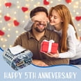 thumbnail image 3 of XZYG Wooden Blanket Gift for Wife Husband 5th Wedding Anniversary(40*50inch), 3 of 7