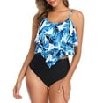 thumbnail image 5 of VerPetridure Womens Tankini Swimsuits Ruffled Two Piece Bathing Suits for Women Tummy Control Floral Print Modest Swimwear with Boyshorts, 5 of 9
