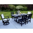 thumbnail image 2 of LuXeo Tuscany Black Sling  Swivel Dining Set-7 Piece, 2 of 6