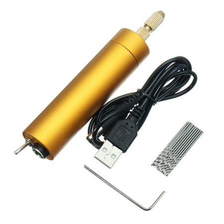 

20 PCS Portable Replacement for Wood PCB 5V DC Mini Aluminum Electric Motor Hand Drill + 10x Twist Bits DIY