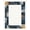 Blue Grey Beige, Pattern 16, variant on ODIKA 8'x10' Washable Area Rug Non-Slip Chair-Friendly Mat Abstract Modern Brushstroke With Bold Interlocking Color Blocks for Dining Room, Large Office, Lounge