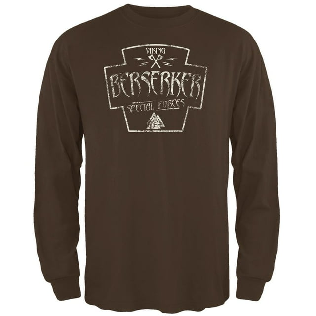 Berserker Viking Forces Spéciales Rétro Vintage T-Shirt à Manches Longues pour Hommes