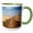 Green/White, variant on 3drose, Usa, South Dakota, Murdo, Prairie Landscape, Interstate Highway I-91, 11oz Magic Transforming Mug