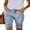 A Sky Blue, variant on DOKOTOO Bermuda Jean Shorts for Women Casual Mid Rise Ripped Distressed Denim Shorts Sky Blue Size 8