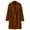 Brown, variant on Women's Winter Blend Mid Long Coat with Notch Lapel Double Jacket Classic Long Coat Women for Fashion Outerwear Black,S