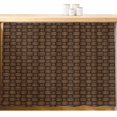 thumbnail image 2 of Dark Brown Rattan Small Cabinet Curtains 11"W x 13"L, Vintage Abstract Wicker Texture Sink Skirt Dust-Proof Short Curtain for Bathroom Vanity Storage Cubby Desk, Self Adhesive Privacy Drapes, 2 of 9