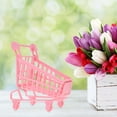 thumbnail image 2 of MIANGASTORE 2pcs Mini Shopping Cart Plastic Trolley Model Children's Toy Storage Basket Holder, 2 of 9