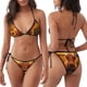 thumbnail image 3 of Balery Vintage Sunflower Cow B Pijama Estampado Bikini de Dos Piezas para Mujer - Conjunto de Bikini Ajustable Sexy y Cómodo para Playa, 3 of 6