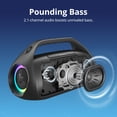 thumbnail image 3 of Tronsmart Bang 2 Portable Bluetooth Speaker, 90W Deep Bass, Custom EQ & Light, IPX6 Waterproof, 26H Playtime for Outdoor, Beach - Blue, 3 of 13