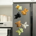 thumbnail image 4 of 6 Inch Brown Bear Plush Toy Fridge Magnet Cute Stuffed Animal Soft PP Cotton Decorative sleeping dolls for Boys and Girls Home Office Decor Holiday Gift, 4 of 6