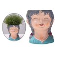 thumbnail image 4 of creativa para contenedor para niña, , , estatua, para patio, interior, oficina, decoración al aire libre Azul Macarena Macetas, 4 of 8