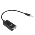 thumbnail image 3 of 5pcs 3.5mm Stereo Audio Splitter Male to Headphone Headset + Microphone Adapter Couples Turn Wiring Harness Connector, 3 of 6