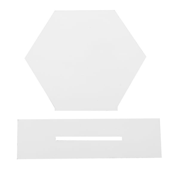 HOMEMAXS Hexagon Picture Frame Blank Printable Picture Holder DIY Souvenir Picture Display Frame