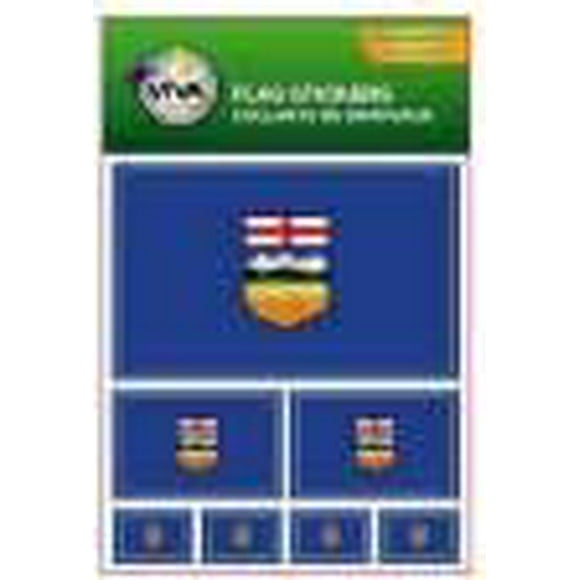7 ALBERTA PROVINCIAL FLAG SET OF VINLY STICKERS IN 3 SIZES CANADIAN PROVINCE