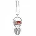 thumbnail image 1 of Britain UK London Architecture Painting Silver Wing Car Pendant Decoration, 1 of 4