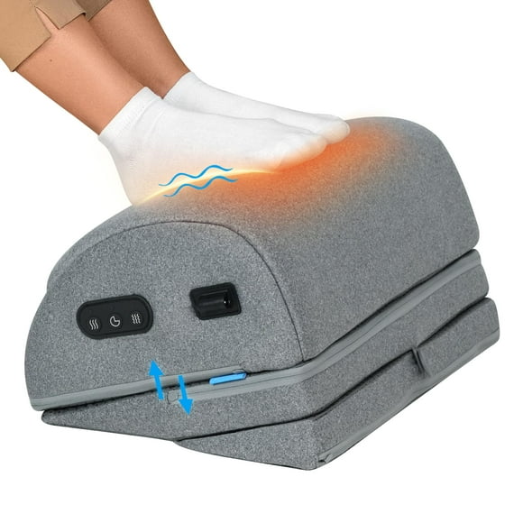 Reposapiés Cómodo Bajo el Escritorio con Calor, Vibración y Calentador para Pies
