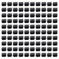 thumbnail image 1 of 100 Piezas de Insertos Tubo Cuadrado PláStico Tapas Ciegas Extremo 20 Mm X Negro, 1 of 11