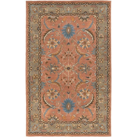 Surya Clifton Hand Tufted Rust Charcoal Area Rug Surya Clifton Hand Tufted Rust Charcoal Area Rug