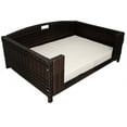 thumbnail image 5 of Iconic Pet Rectangular Elevated Rattan/ Wicker Pet Furniture for Dogs / Cats, 5 of 7