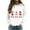 White, variant on Womens Valentine'S Day T Shirts Crew Neck Letter Print Long Sleeve Womens Athletic Tops,Red,S