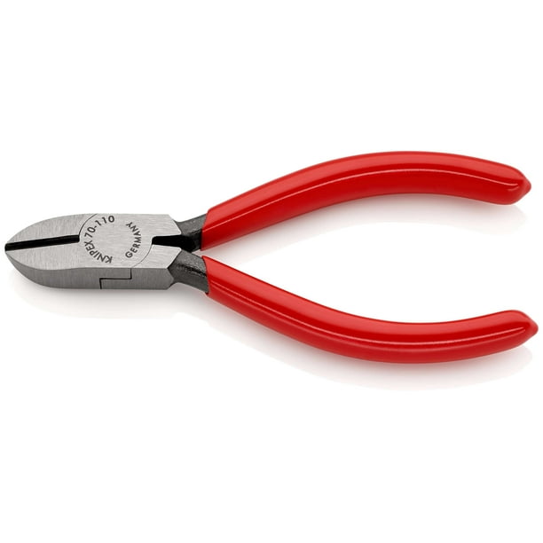 KNIPEX 70 01 110 SB Pinzas de corte diagonal recubierto de plástico acabado pavonado 110 mm