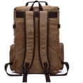 thumbnail image 2 of Men Canvas Backpack Fashion Travel Backpack School Rucksack Hiking Daypack, 2 of 6