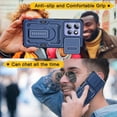 thumbnail image 2 of For Motorola Moto G Power 5G 2025 with 2 Pack Screen Protector, Upgrade Slide Camera Cover & Kickstand, Lanyard Strap,Heavy Duty Military Phone Case,Blue, 2 of 9