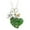 Green, variant on MKHSQHDG Today's Deals Handmade Sea Glass Necklace Wire Heart Necklace Charm and Pearl Necklace Sea Glass Jewelry Birthday For