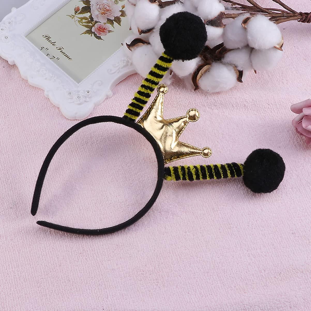 Diadema De Antenas De Insecto Para Halloween | Mariposa, Abeja, Mariquita U Hormiga | Flexible Y Cómoda | Unisex Adultos Y Niños
