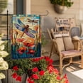 thumbnail image 2 of Garden Flags, Dragonfly Garden Flag, Stained Glass Style Dragonfly Floral Flag Double-Sided Flags for Farmhouse Yard Outdoor Decoration-12 x 18inch (Dragonfly2), 2 of 7